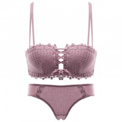 Front button Strapless underwear women's small chest gathering upper non slip invisible bra without trace and steel ring back bra